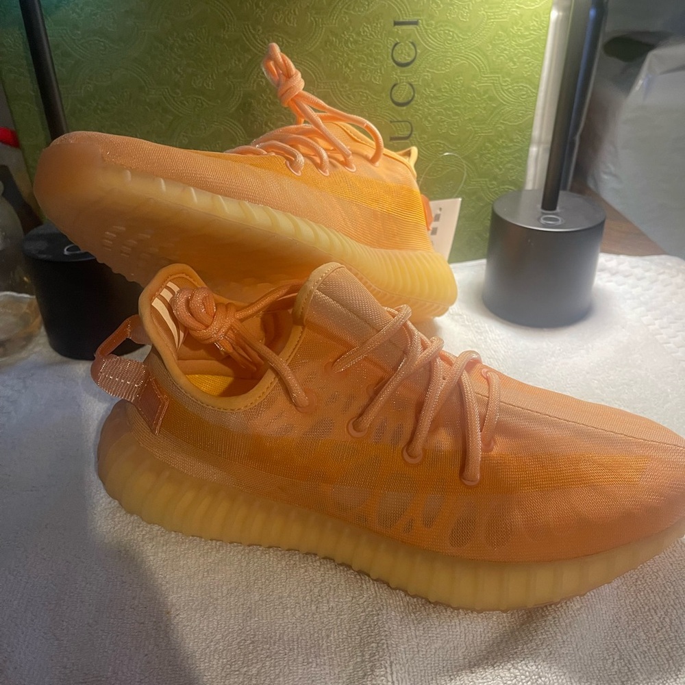 Orange Yeezy Sneakers